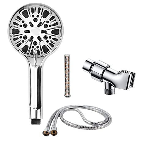 Pomme de douche avec main ensemble haute pression ABS chromé tuyau 4,92 pieds