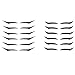 15 Paires D'eyeliner Autocollant,Reusable Eyeliner Stickers,Autocollant De Bande De Ligne pour les yeux de Chat Double Autocollant de Paupière, Eyeliner Sticker (12PC, F)