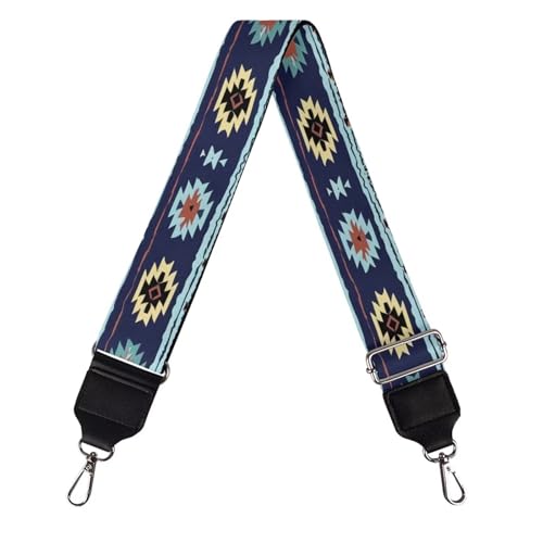 Image of Wide Bag Straps Replacement Crossbody Navajo Aztec Guitar Straps for Handbags /Purses /Messenger /Duffel Bags Backpack Straps Replacement Adjustable Length from 30 inch to 50.3 inch Southwestern