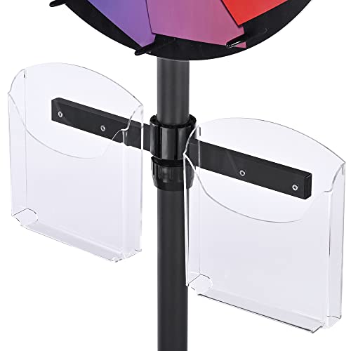 Winspin 24" Diy Prize Wheel Tabletop Floor Stand Spin Game W/Brochure Holder #TOP5