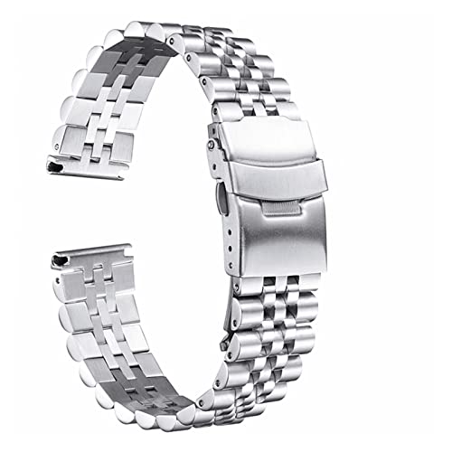 Bracelet montre femme acier inoxydable anti usure avec boucle de sécurité