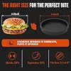 EverWinSR Silicone Burger Patty Maker & Freezer Tray, Grilling Cookware Mold with Airtight Lid, Make Perfect 4.7-Inch Patties at Once for Easy BBQ Prep & Freezer Storage (Black (4-Pack)) #2