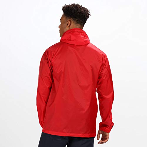Regatta Veste Technique compactable Pack IT III imperméable, Respirante et légère avec Capuche Fixe réglable Jackets Waterproof Shell Homme, Burnt Salmon, FR (Taille Fabricant : XL) - Image 6