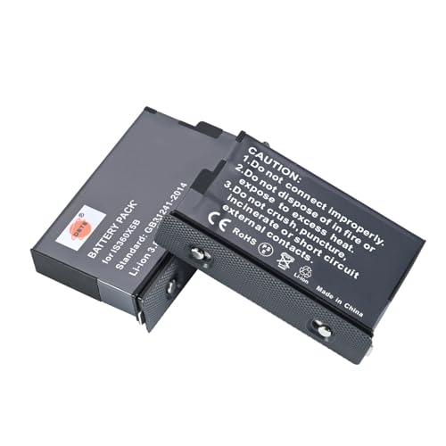 Batería IS360X5B DSTE de 2550 mAh para cámara de acción Insta360 X5 en pack doble