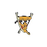 Pizza Wearing Sunglasses Awesome Brooch Cartoon Enamel Brooch Pin Jacket Lapel Metal Pins Brooches Badges Exquisite Jewelry Accessories