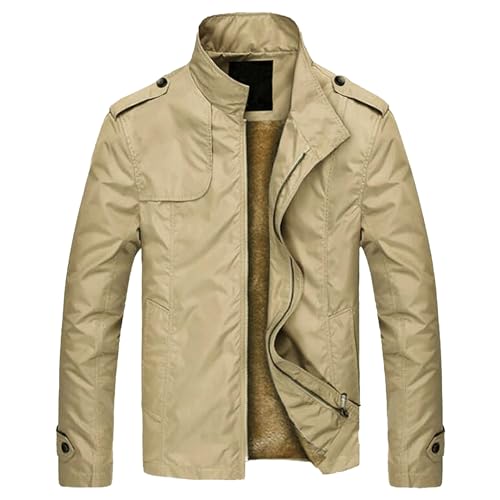 Manteau doublé hiver épaissé veste homme contre le froid et le vent