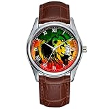 Cette montre d'affaires tendance pour homme dispose d'un bracelet en cuir pour un port confortable.