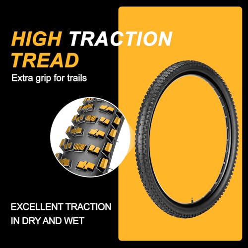 WHEELO Mountain Bike Tires Set: 2-Pack 16/20/24/26×2.125
