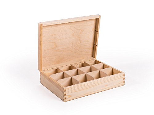 Caja para té 12 compartimentos té Buzón