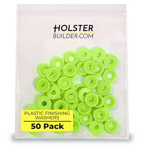 Holsterbuilder Plastic Finishing Washers - Elevate Projects - Protect Surfaces - Secure Fasteners | 50 Packs
