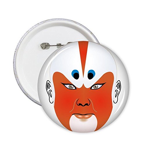Masque Opéra de Pékin Lot de 5 Badges XXL Idée Cadeau Culturel Décoration Vêtements
