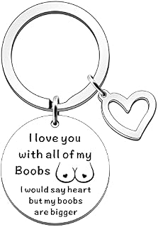 SDOFY Funny Anniversary Keyring Gifts for Him Valentine's Day Couples Gifts for Husband Boyfriend Keyring I Love You Gifts for Him Birthday Christmas Gift