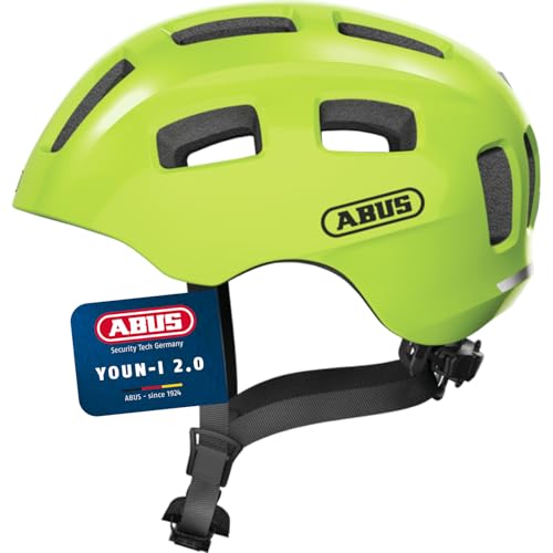 ABUS Casco de Bicicleta Youn I 2.0   con luz para niños, Adolescentes y jóvenes   para niñas y niños