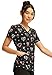 Cherokee Scrubs for Women Printed V-Neck Scrub Top with Modern Classic Fit with 2 Welt Pockets & Shirttail Hem CK637, XS, Car