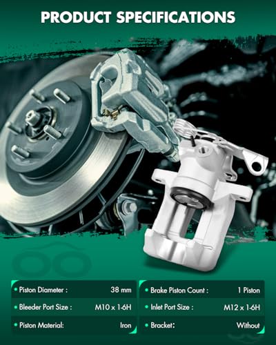 Image of SCITOO 192109 Rear Left Disc Brake Caliper Assembly For Audi,For Volkswagen