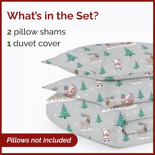 Image of CGK Unlimited Christmas Duvet Cover Full Size - 80 x 90, Santa's Sleigh