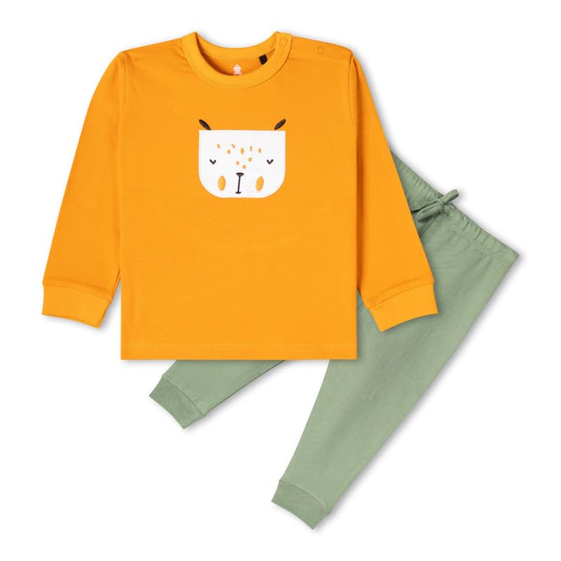 Image of Real Basics Unisex Cotton Fleece Full Sleeve Track Suit for Boys & Girls