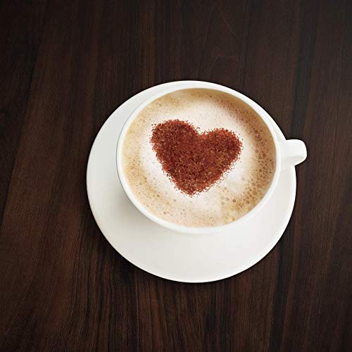 EKNA Cappuccino Decoreersjablonen voor koffie, set van 16 stuks, grote keuze voor het decoreren van warme dranken - Image 3