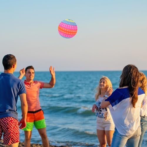 Großer Leuchtender Springball, Blinkender Leuchtender Ball, Kinderball Bildung, Glänzender Springball für Erwachsene Mehrfarbig Leuchtet Im Dunkeln, Lernspielzeug Glänzendes Spielzeug
