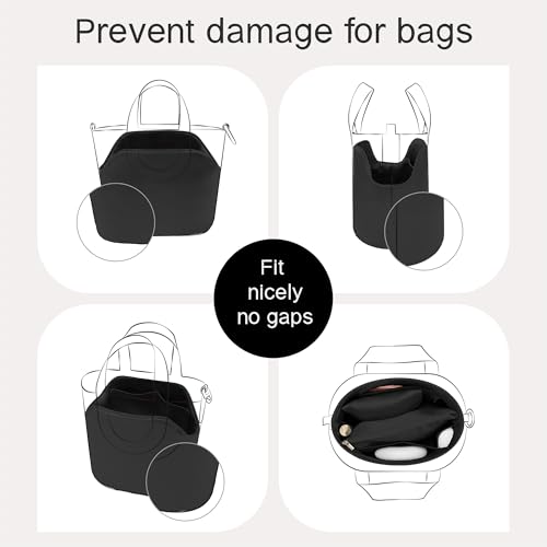 Image of Fits for In the loop Bag Insert Organizer For Hermes(23,Black)