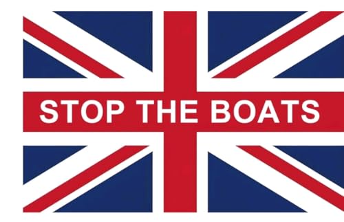 Stop the boats flag 5 x 3 union jack