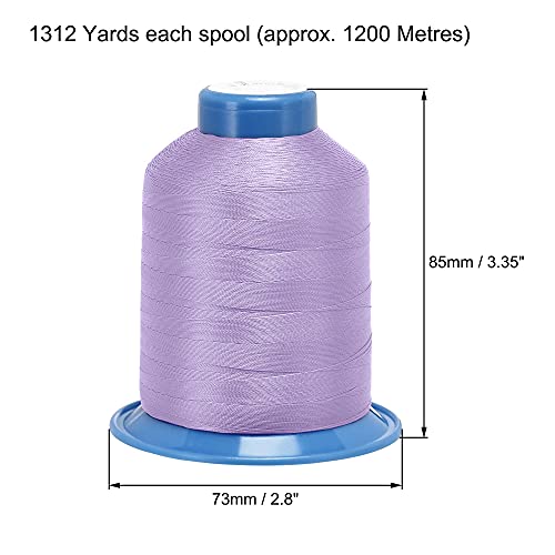 Hilo de costura de poliéster bonded extra fuerte 1312 yardas miniatura 2