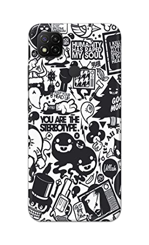 Image of Printed Hard Back Cover Case for Mi Redmi 10A | Mi Redmi 10A Sport Back Cover (Mixed Cartoon) -1302