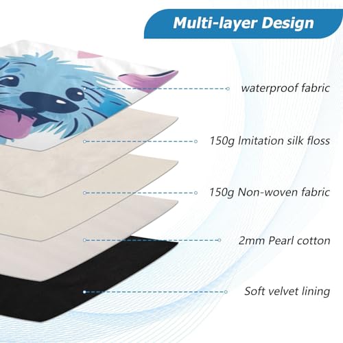 Funda para portátil 13-14 pulgadas impermeable con diseño de perros miniatura 4