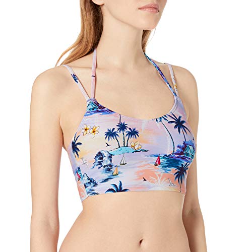 Hobie Junior's Midkini Bikini Swimsuit Top, Multi//Island Dream, M
