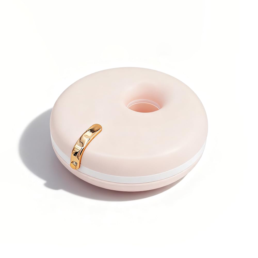 Cute Retainer Case for Women & Girls, Small Aligner Box for Travel, Stylish Night Guard Container, Sleek Retainer Holder Compatible with Invisalign (Light Pink)
