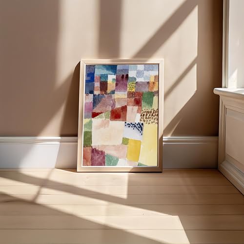 Image of BLINKART Gustav Klim Aesthetic Modern Art Walls With Frame | Natural Wood Texture | Living Room Bedroom Office Wall Decoration | Poster Home Decor Frames Wall Bedroom | 12x8 Inches (D245)