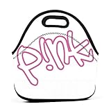HOLEBUKL P!NK Logo Lunch Bag Leichte Lunchtasche Isoliertasche Picknicktasche Lunchpaket Für Erwachsene Kinder Arbeiten Schule Picknick Reisen Warm Lunch Tasche