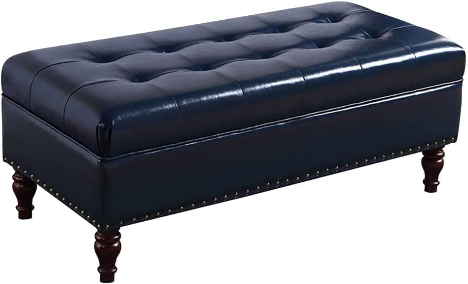 Tabouret de rangement en cuir banc de salon et cabine
