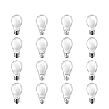Philips LED Classic Glass Non-Dimmable A19 Light Bulb: 450-Lumen, 2700-Kelvin, 4.5-Watt (40-Watt Equivalent), E26 Base, Soft White, Frosted, 16-Pack