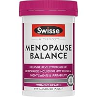 Swisse Ultiboost Menopause Balance - Helps Relieve Symptoms Including Hot Flushes & Night Sweats - 60 Tablets