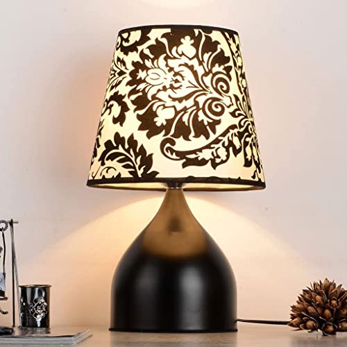 Table Lamp Flocking Cloth Table Bedside Lamp E27 Desk Lamp Push Button Switch Modern Desk Light Soft Light Nightstand Lamp #TOP3