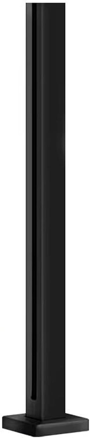 Black Glass Balustrade Post for Deck Railing System – 90CM/35.4in, Ideal for Balcony, Pool, Garden & Patio Stairs, Includes Railing Panel Clamps