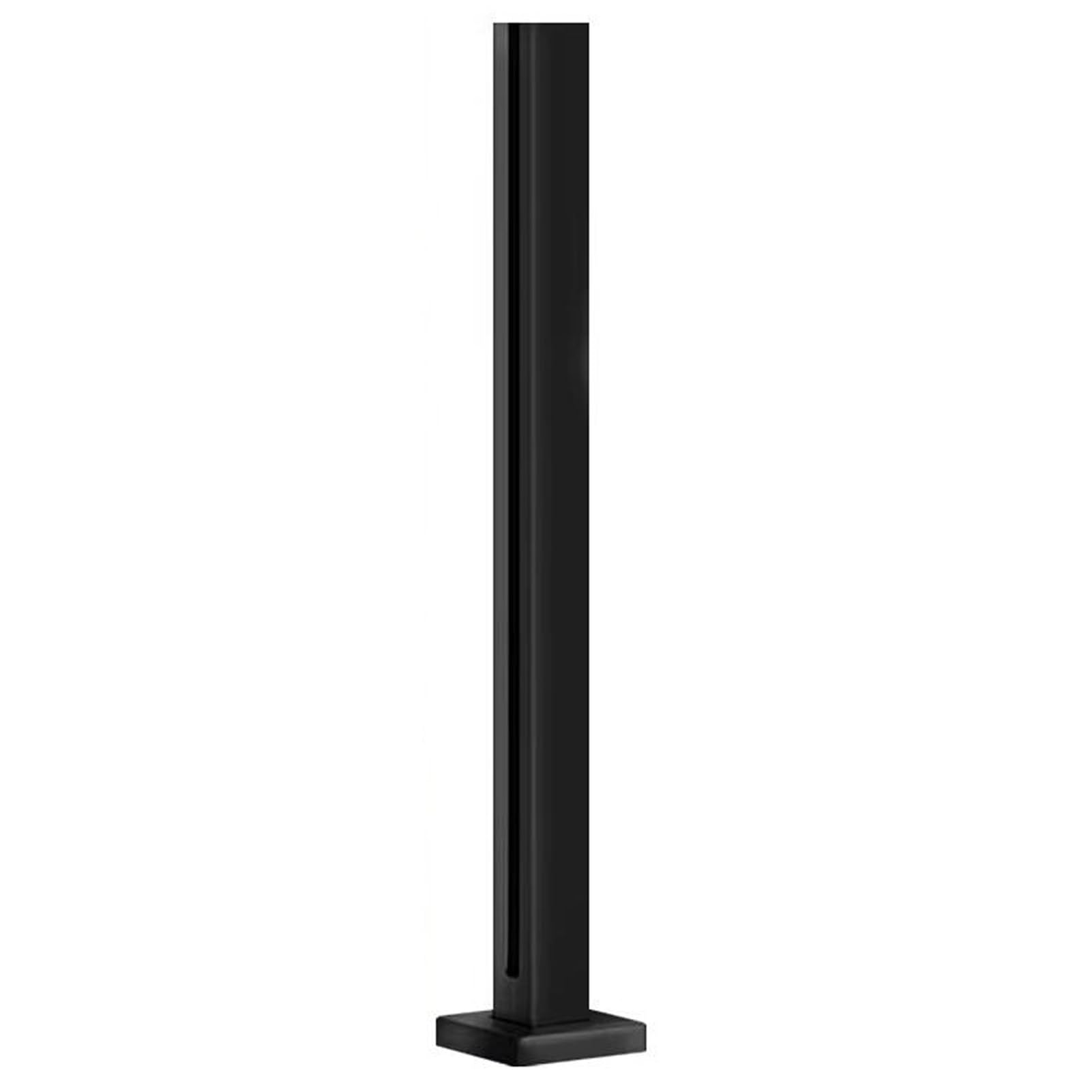 Poteau de garde-corps en verre noir pour jardin et terrasse : profitez de votre vue sans limite