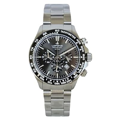 Lorenz Chrono 26175HH Cronografo da uomo al quarzo in acciaio inox sub 100 metri