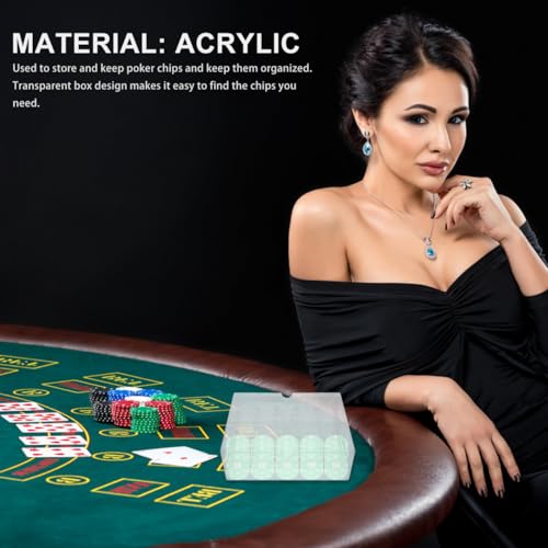 Lurrose Poker Chip Holder: Poker Chip Tray - Coin Collection Holder - Coin Collection Supplies