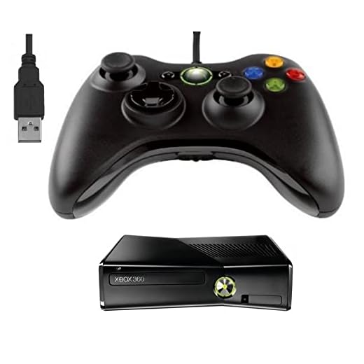 Black USB Gaming Controller Gamepad for PC, Xbox 360 console, Windows,notebook, Unoficial