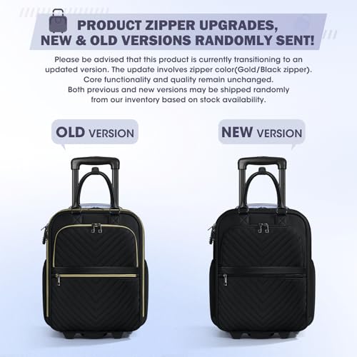RAINSMORE Underseat Carry On Luggage,16-inch Carry On Luggage for Airplanes Lightweight Suitcase with Wheels and Lock Softside Underseater for Travel Business Rolling Carryon Bag f image 3