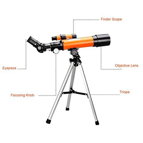 Telescopio refractor para niños, 50 mm apertura, 360 mm focal miniatura 2