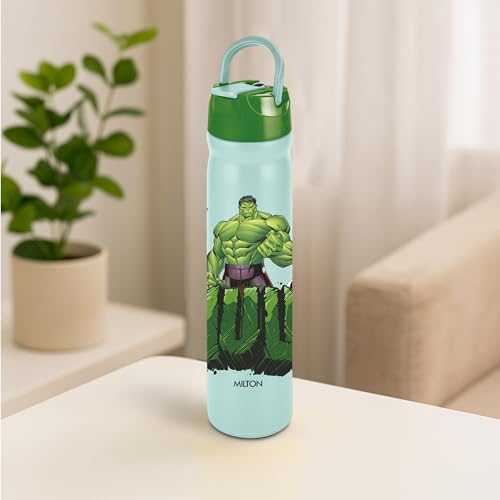 Image of MILTON Marvel Max 800 Sipper Stainless Steel 700 ml Water Bottle I ISI Certified I Leak Proof - Light Weight I 1 Year Warranty I Sturdy Handle I Easy Grip, Mint Green