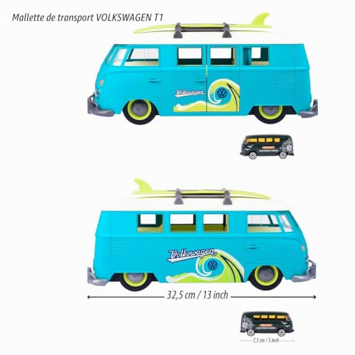 Majorette Volkswagen T1 Transporteur Original Avec Voiture Inclus - vue 6