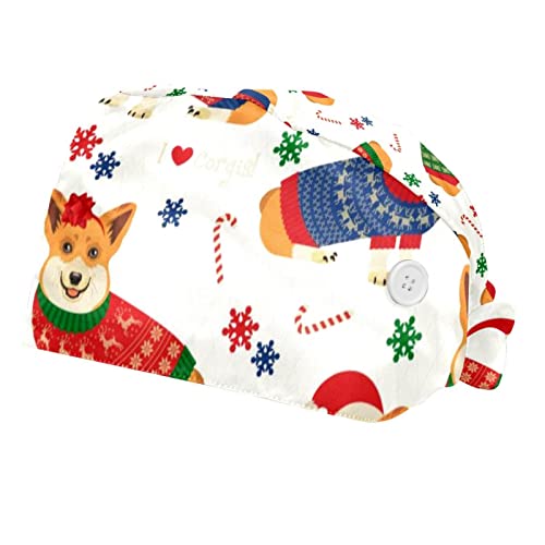 Couvre-Chef Unisexe Corgis de Noël pour Égayer vos Journées de Travail