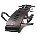 Banco con Mancuernas, Ejercicio Crunch Inverso Manija Banco De Pesas Banco De Extensión Abdominal Desarrollador De Piernas Fitness Barra De Asistencia...