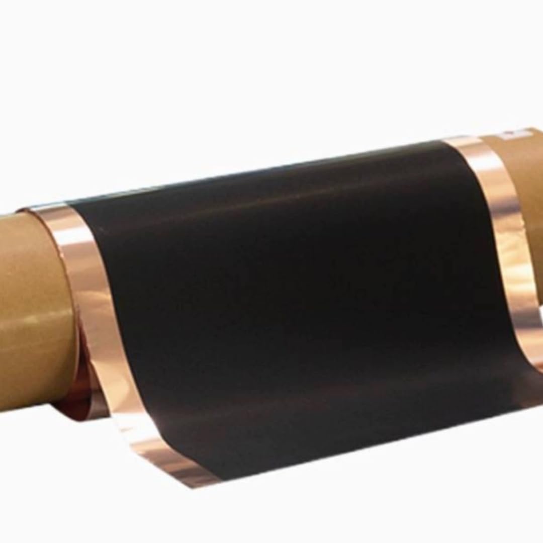 Single Double-Sided Lithium ion Battery Substrate Anode Material Cu Copper Foil Conductive Carbon Coated Copper Foil for Lab Research (1, Single Sided Carbon Coated Copper foil 2KG)