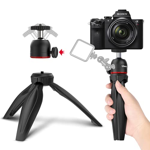 Mini Stativ, ULANZI Tischstativ mit drehbarem Kugelkopf, Handstativ für Compact System Kamera, Stativ Griff für DSRL…