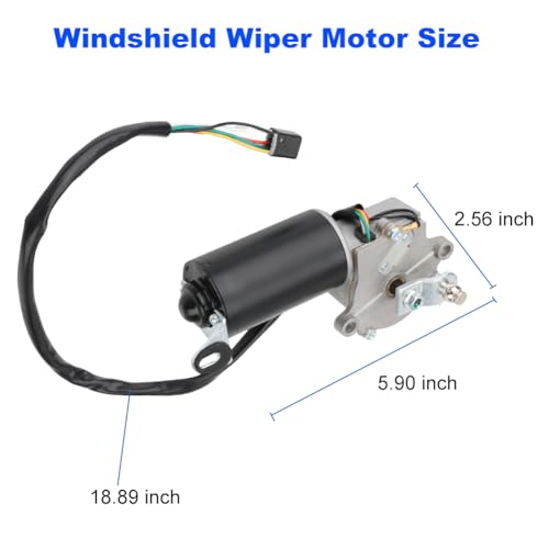 Image of Front Windshield Wiper Motor 5-Pin Compatible with Jeep Wrangler YJ